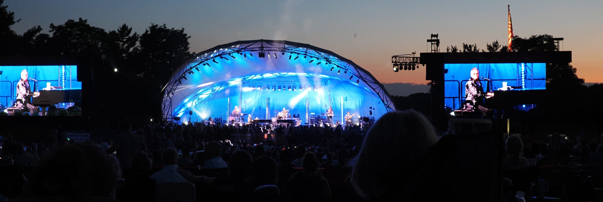 outdoor concert venue at sunset Gainesville